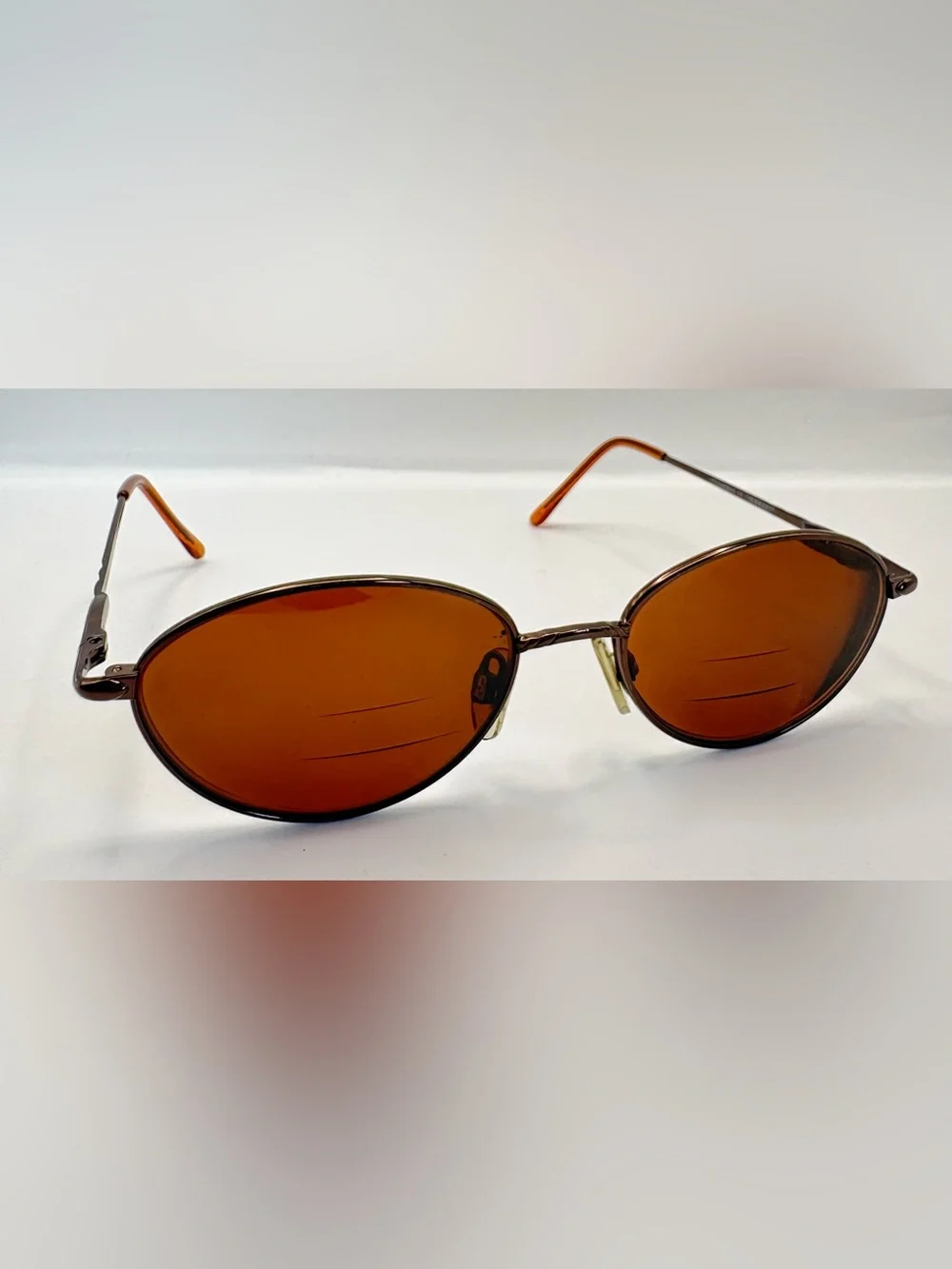 Caravaggio C105 Brown Oval Metal Sunglasses Frames Only